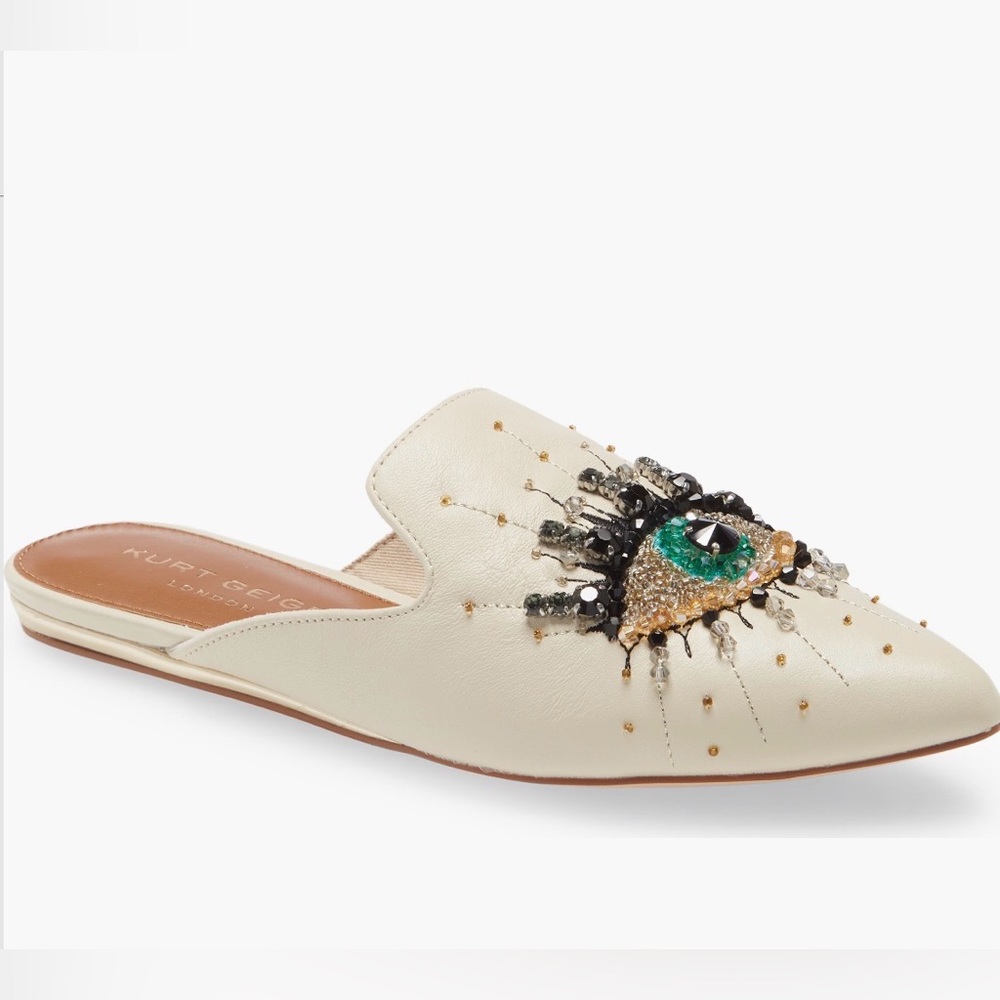 Kurt Geiger London Olive Eye Mule - Bone Leather